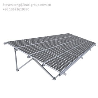 Aluminum ground mounting structure
